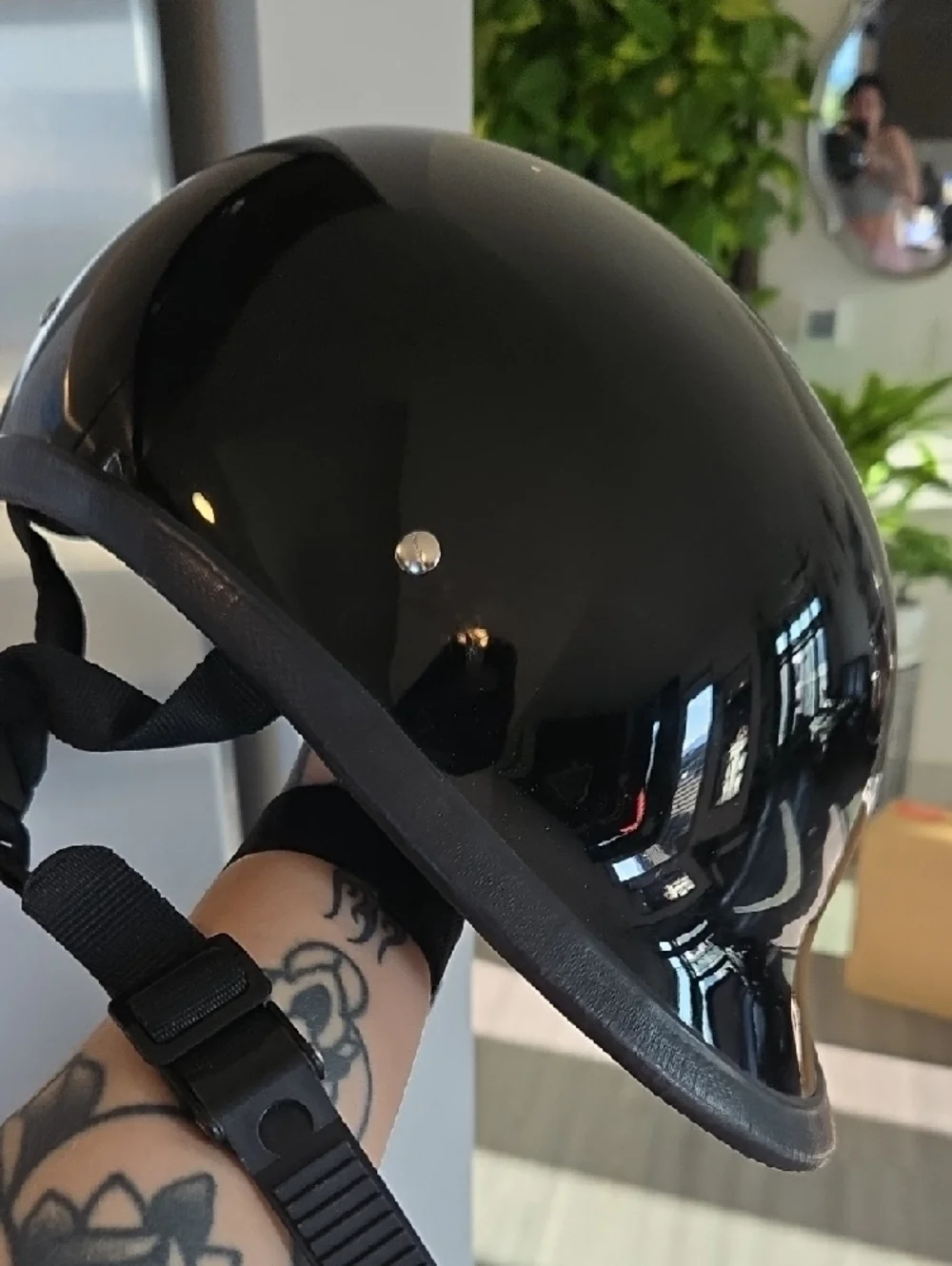 Daytona Hawk Black DOT Certified Men’s Helmet